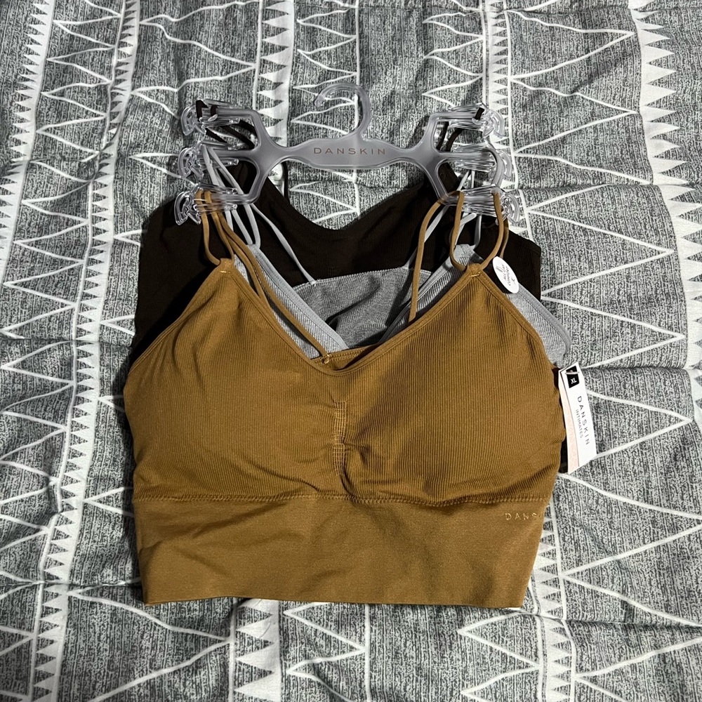 Danskin Bralettes/Wireless Bras 3 Pack